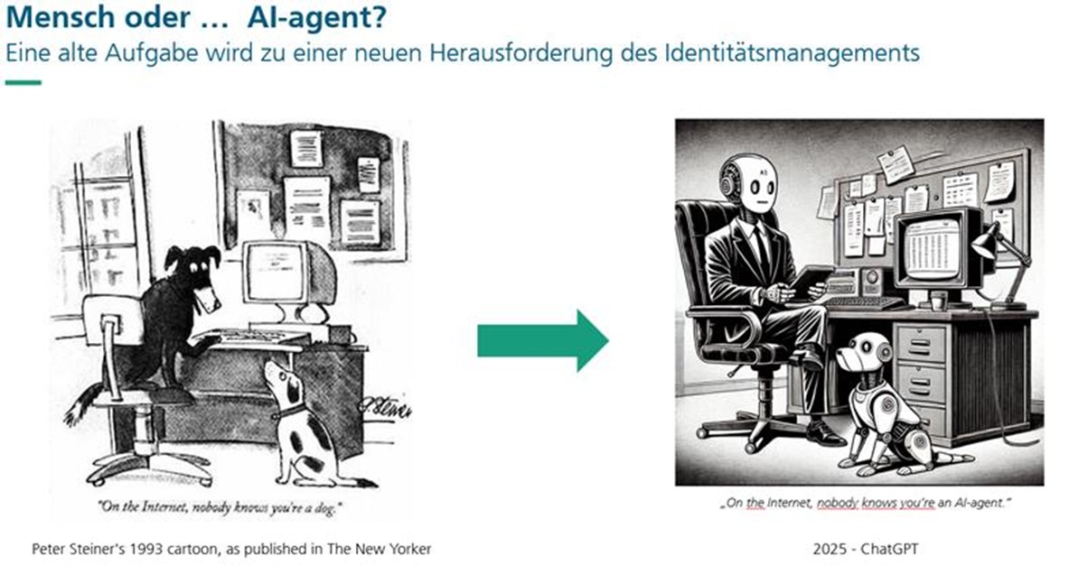 Mensch oder ... AI-agent? Eine alte Aufgabe wird zu einer neuen Herausforderung des Identitätsmanagement